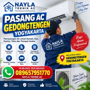 Pasang AC Gedongtengen Yogyakarta