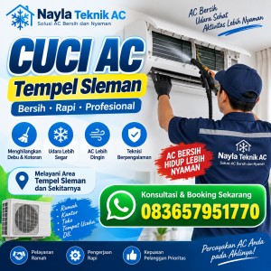 Cuci AC Tempel Sleman