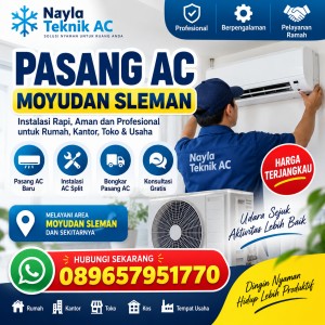 Pasang AC Moyudan Sleman