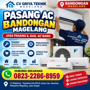 Pasang AC Bandongan Magelang