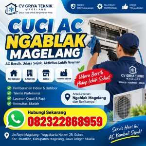 Cuci AC Ngablak Magelang
