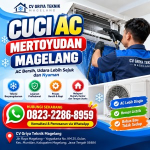 Cuci AC Mertoyudan Magelang