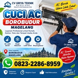 Cuci AC Borobudur Magelang
