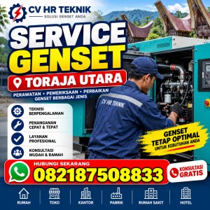 Service Genset Toraja Utara