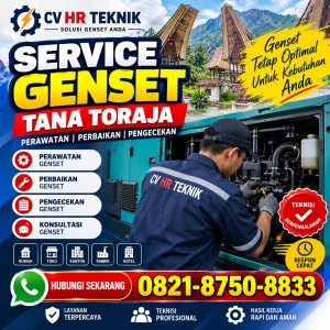 Service Genset Tana Toraja