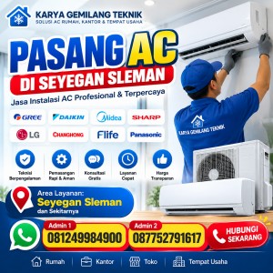 Pasang AC di Seyegan Sleman