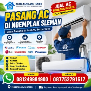 Pasang AC di Ngemplak Sleman