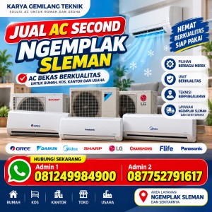 Jual AC Second Ngemplak Sleman