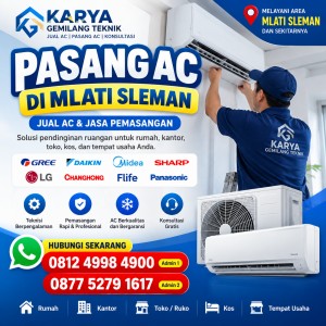 Pasang AC di Mlati Sleman