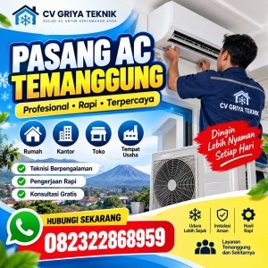 Pasang AC Tlogomulyo Temanggung