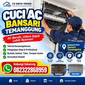 Cuci AC Bansari Temanggung