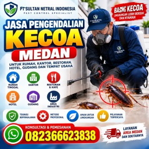 Jasa Pengendalian Kecoa Medan