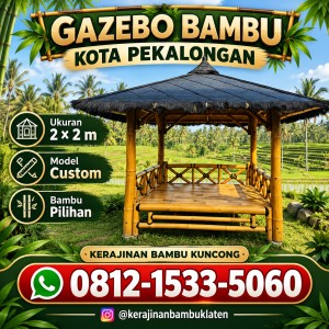 Gazebo Bambu Kota Pekalongan