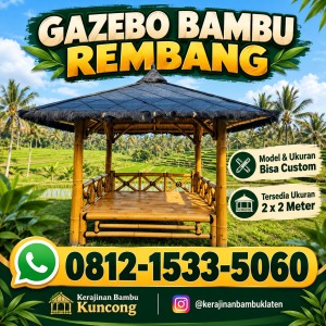 Gazebo Bambu Rembang