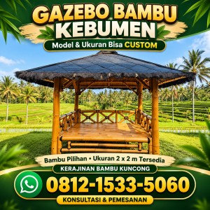 Gazebo Bambu Kebumen