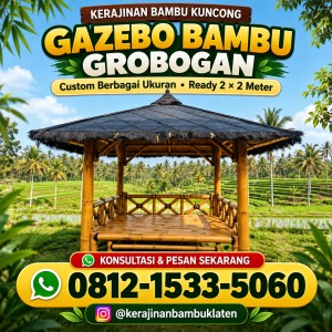 Gazebo Bambu Grobogan