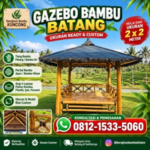 Gazebo Bambu Batang