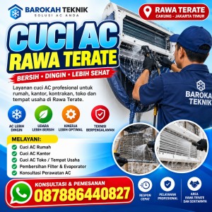 Cuci AC Rawa Terate