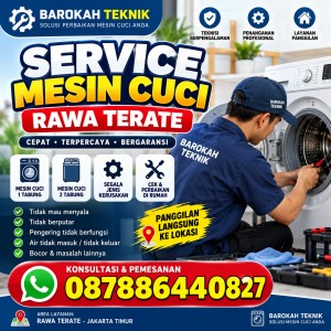 Service Mesin Cuci Rawa Terate