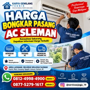 Harga Bongkar Pasang AC Sleman