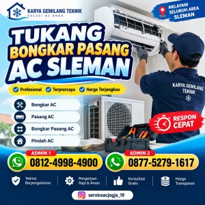 Tukang Bongkar Pasang AC Sleman