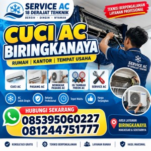 Cuci AC Biringkanaya