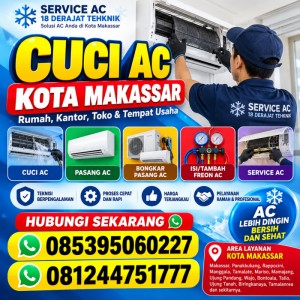 Cuci AC Kota Makassar