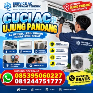 Cuci AC Ujung Pandang