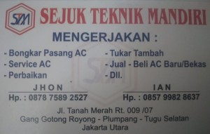 JASA SERVICE AC PLUMPANG JAKARTA UTARA