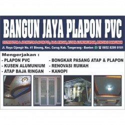 Distributor & Aplikator Plapon PVC Tangerang BANGUN JAYA PLAPON PVC