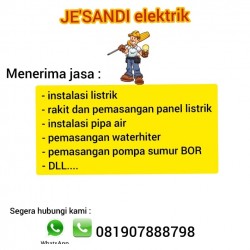 JASA INSTALASI LISTRIK LOMBOK TENGAH JESANDI ELEKTRIK