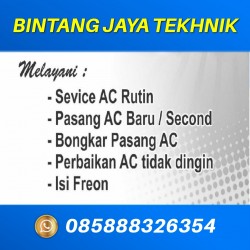 SERVICE AC BEKASI BARAT KOTA BEKASI BINTANG JAYA TEKHNIK