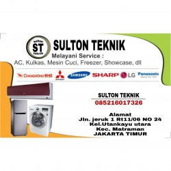 SERVICE AC KULKAS MESIN CUCI MATRAMAN JAKARTA TIMUR | SULTON TEKNIK