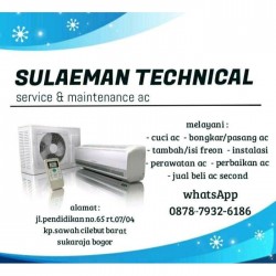 Service AC Sukaraja Bogor | SULAEMAN TECHNICAL