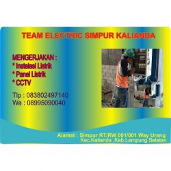TUKANG LISTRIK LAMPUNG SELATAN TEAM ELECTRIC SIMPUR KALIANDA