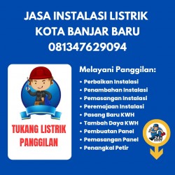 TUKANG LISTRIK KOTA BANJARBARU 081347629094